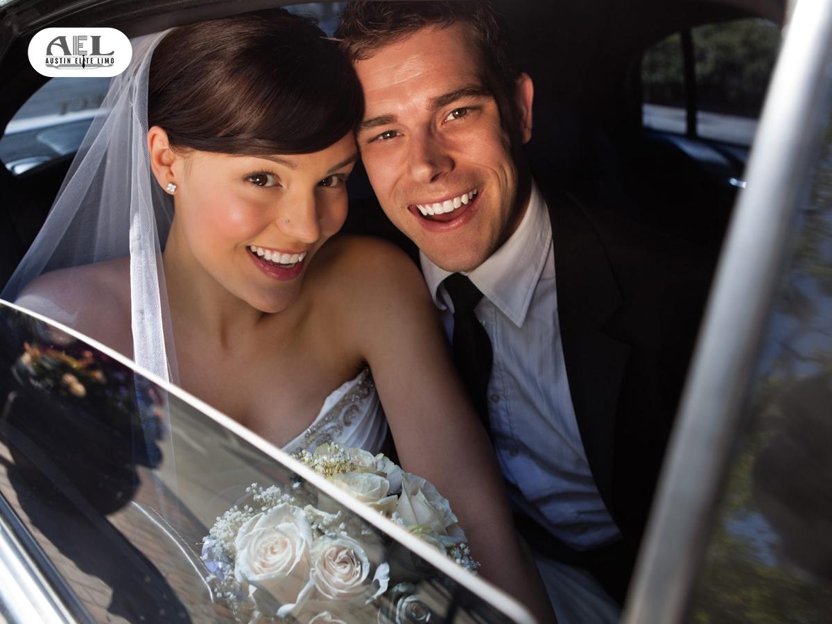 Wedding Party in Limo