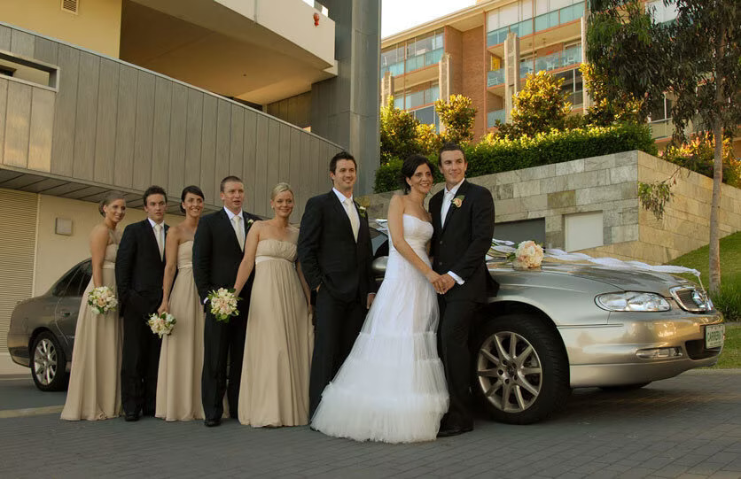 Wedding party limo services in San Antonio